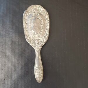 Antique Silver Plated Hair Brush Or Hand Held Mirror HANDLE ONLY EMPTY, FOR PART
